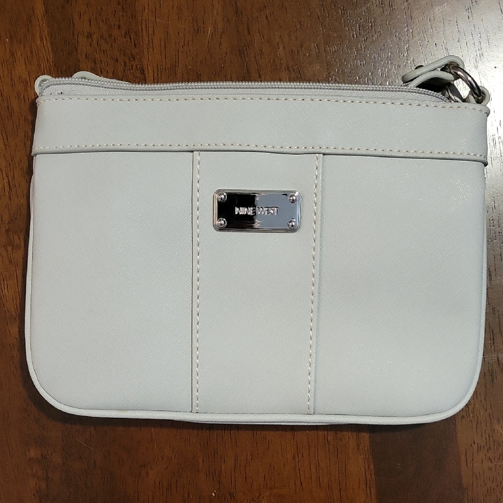 Nine West Light Grey Wristlet Handbag